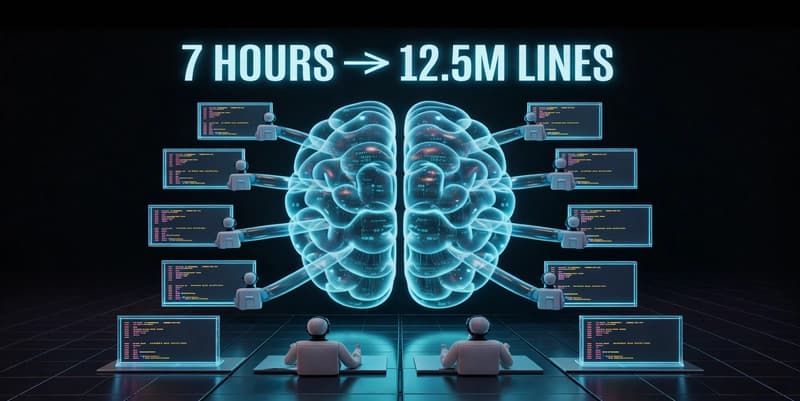 AI Generates 12.5 Million Lines Overnight