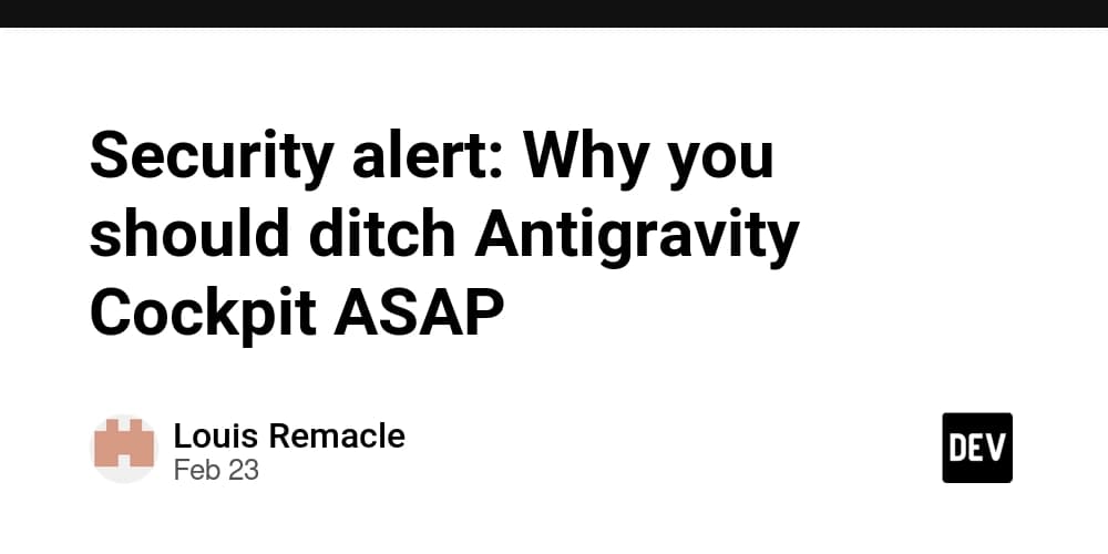 Ditch Antigravity Cockpit Now