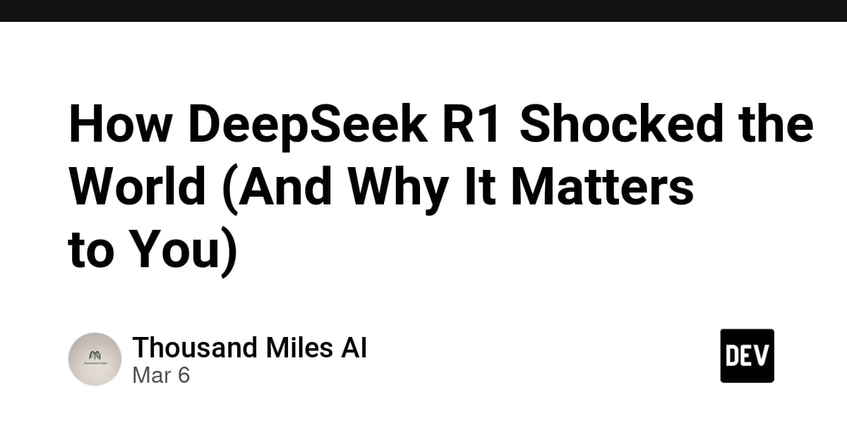 DeepSeek R1 Stuns AI Community