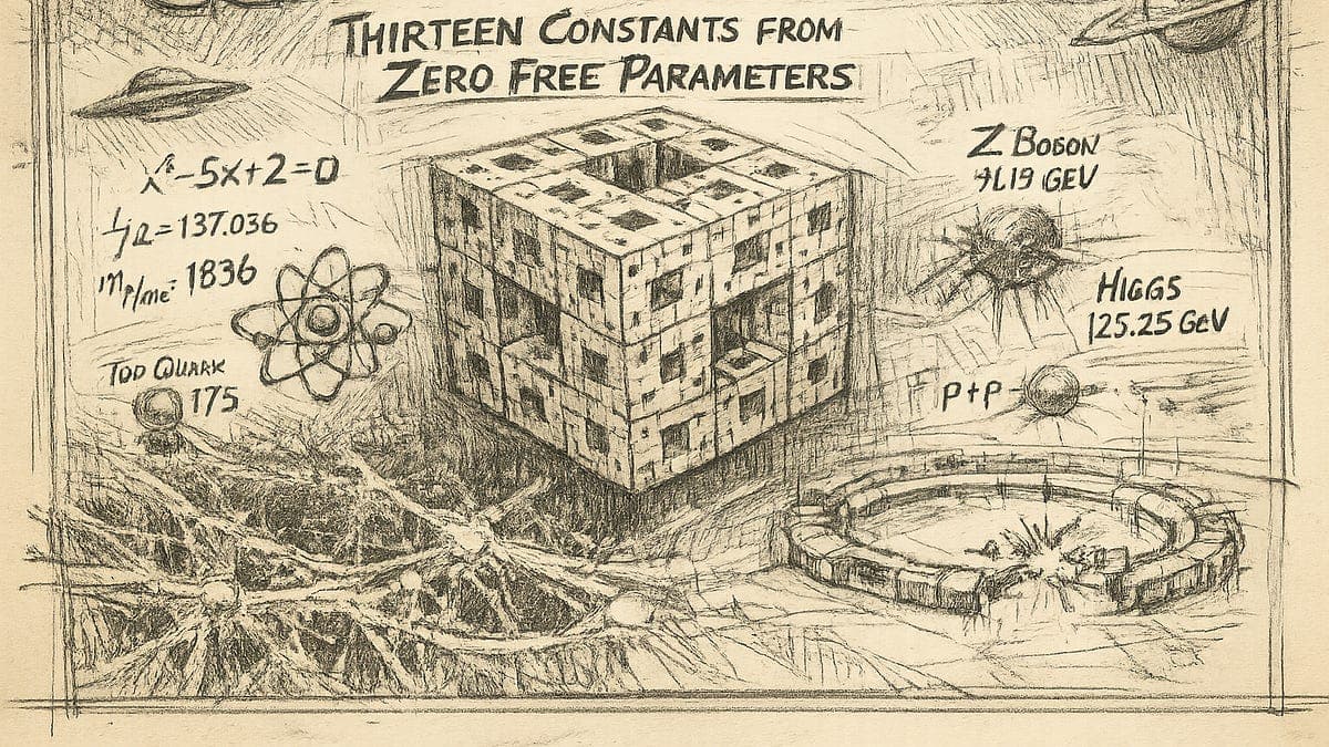 Fractal Geometry Cracks Code of Fundamental Constants